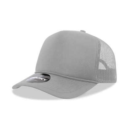 Decky-6025-5 Panel Mid Profile Structured Foam Trucker Hat