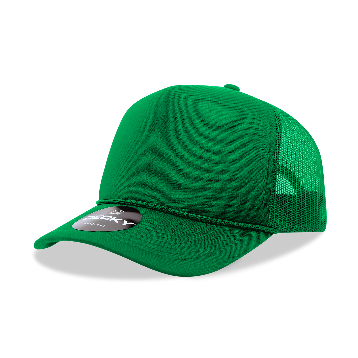 Decky-6025-5 Panel Mid Profile Structured Foam Trucker Hat