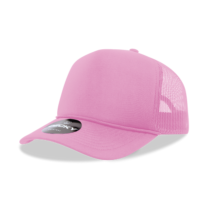 Decky-6025-5 Panel Mid Profile Structured Foam Trucker Hat