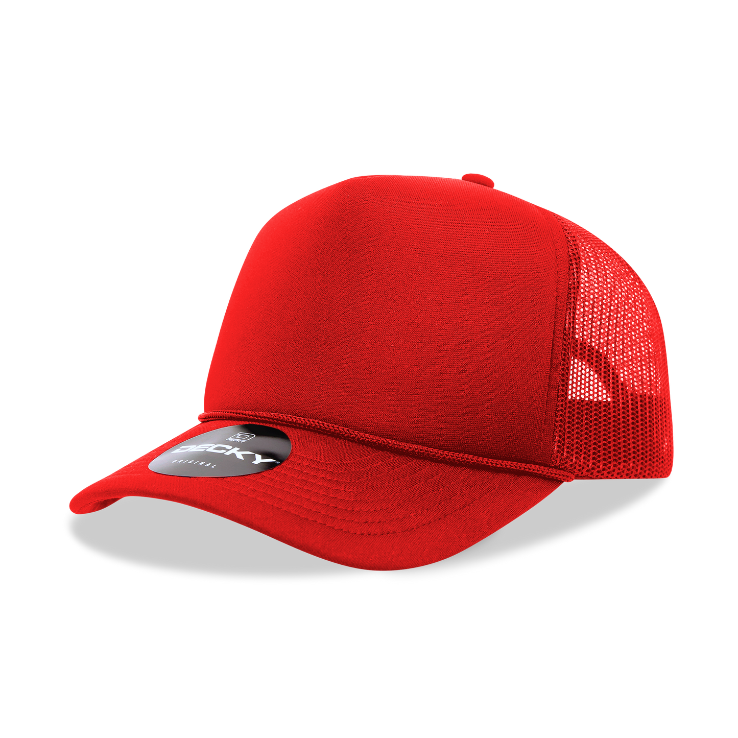 Decky-6025-5 Panel Mid Profile Structured Foam Trucker Hat