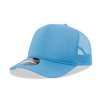 Decky-6025-5 Panel Mid Profile Structured Foam Trucker Hat