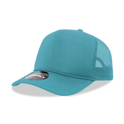 Decky-6025-5 Panel Mid Profile Structured Foam Trucker Hat