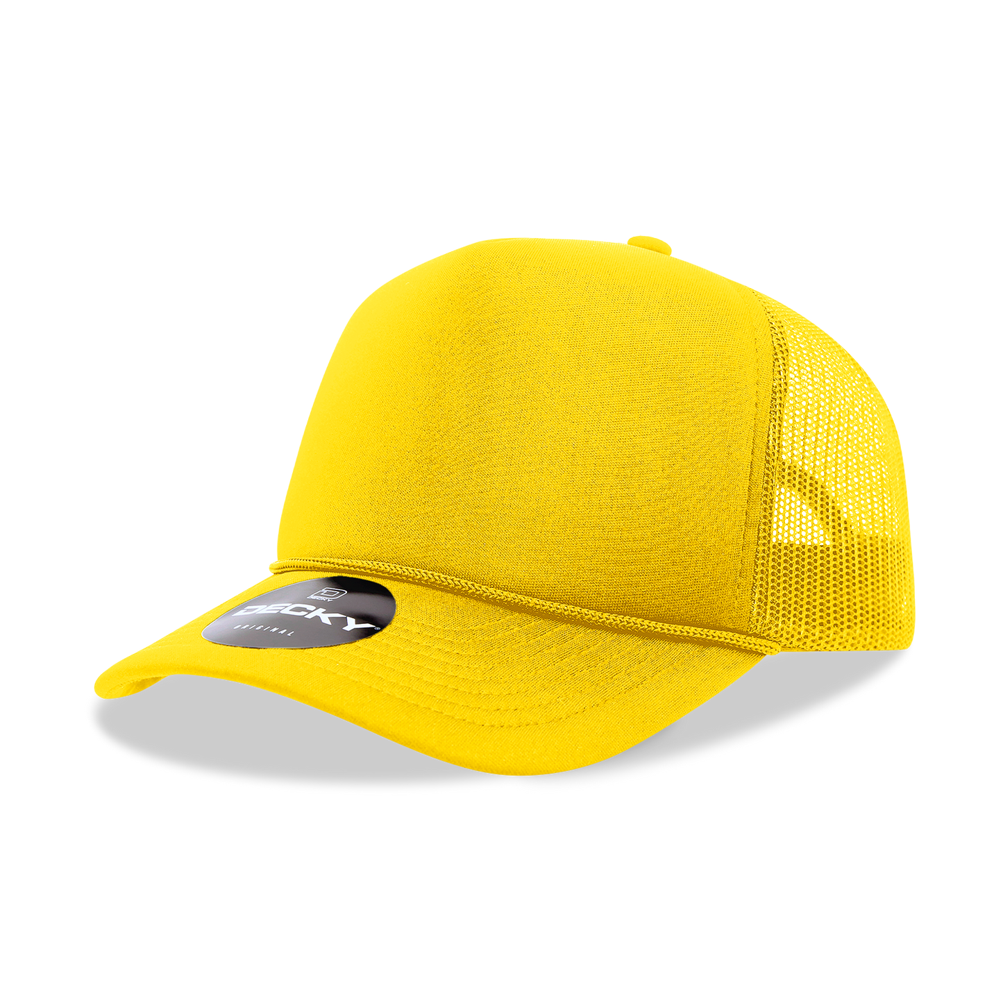 Decky-6025-5 Panel Mid Profile Structured Foam Trucker Hat