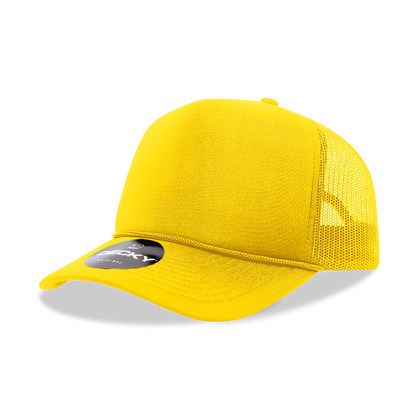 Decky-6025-5 Panel Mid Profile Structured Foam Trucker Hat