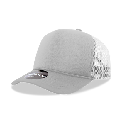 Decky-6025-5 Panel Mid Profile Structured Foam Trucker Hat