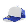 Decky-6025-5 Panel Mid Profile Structured Foam Trucker Hat - Royal/White/Royal