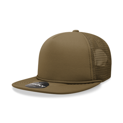 Decky-6026-5 Panel High Profile Structured Foam Trucker