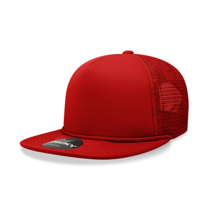 Decky-6026-5 Panel High Profile Structured Foam Trucker