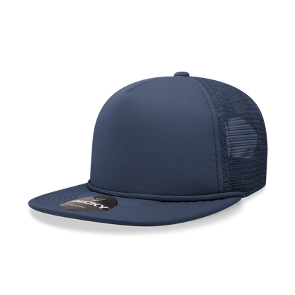 Decky-6026-5 Panel High Profile Structured Foam Trucker
