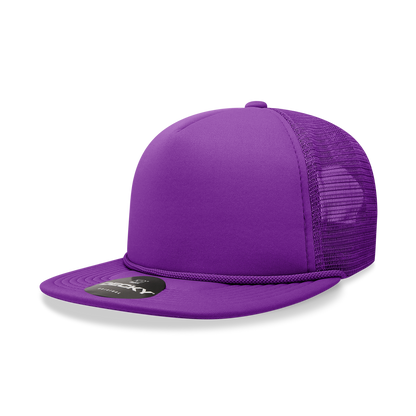 Decky-6026-5 Panel High Profile Structured Foam Trucker