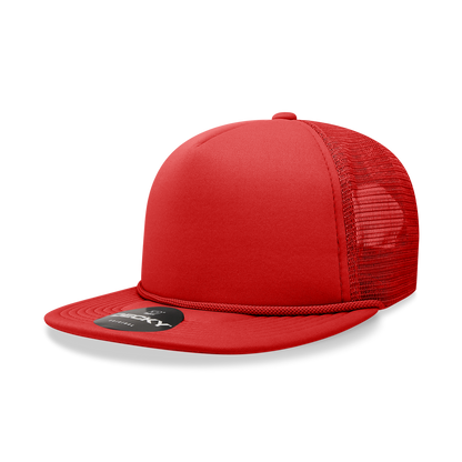 Decky-6026-5 Panel High Profile Structured Foam Trucker