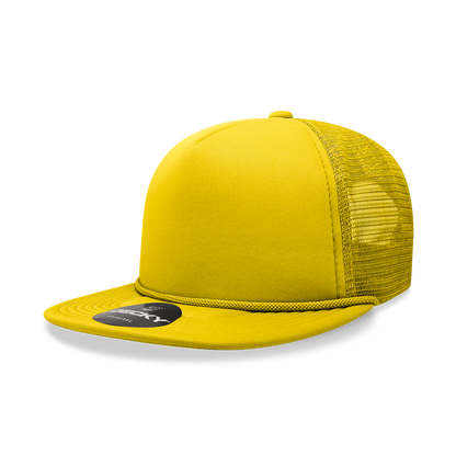 Decky-6026-5 Panel High Profile Structured Foam Trucker