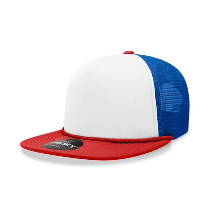 Decky-6026-5 Panel High Profile Structured Foam Trucker