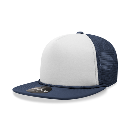 Decky-6026-5 Panel High Profile Structured Foam Trucker