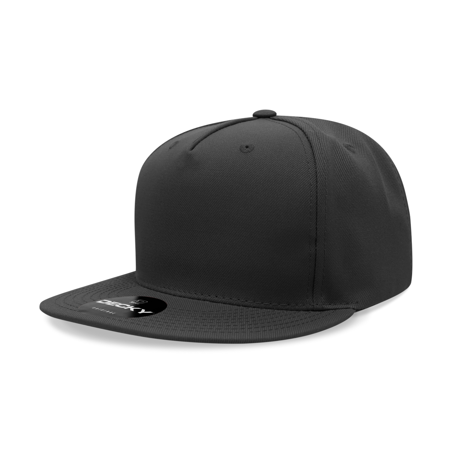 Decky-6029-5 Panel High Profile Structured Polyester Snapback