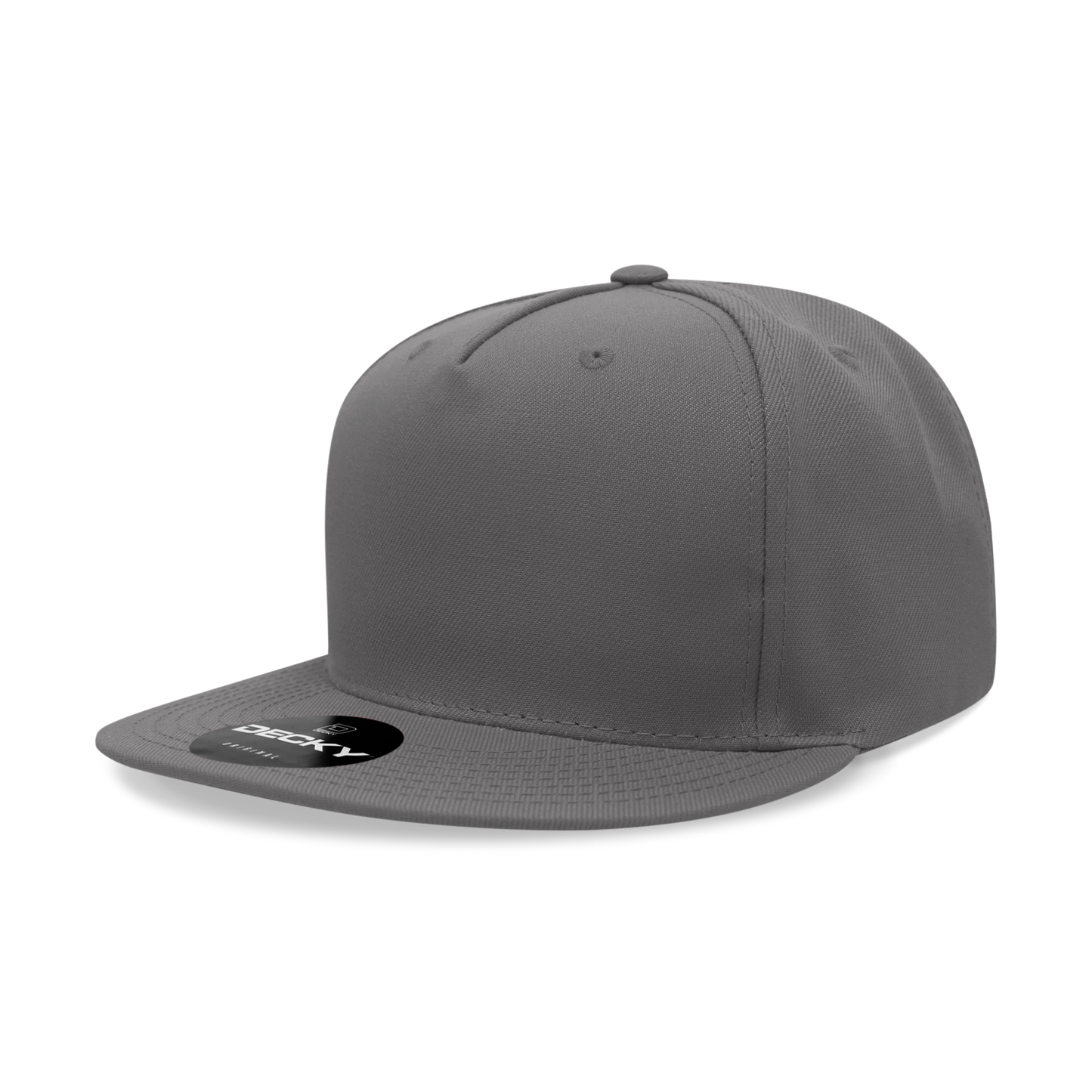 Decky-6029-5 Panel High Profile Structured Polyester Snapback