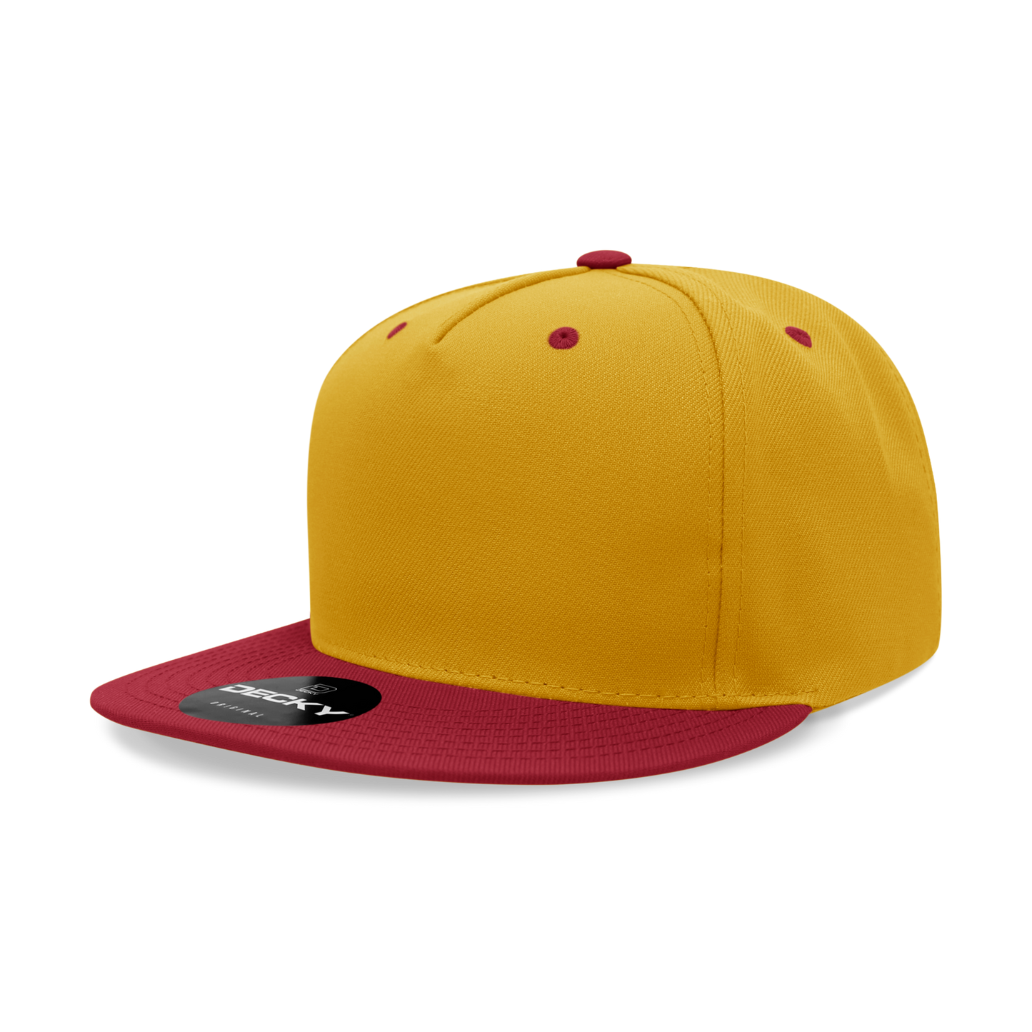 Decky-6029-5 Panel High Profile Structured Polyester Snapback
