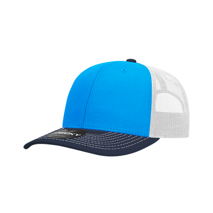 Decky-6031-6 Panel Mid Profile Structured Contra-Stitch Trucker