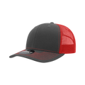 Charcoal/Red