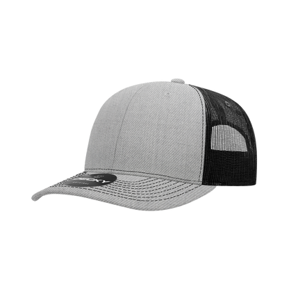 Decky-6031-6 Panel Mid Profile Structured Contra-Stitch Trucker