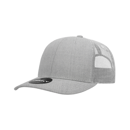 Decky-6031-6 Panel Mid Profile Structured Contra-Stitch Trucker