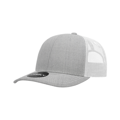 Decky-6031-6 Panel Mid Profile Structured Contra-Stitch Trucker