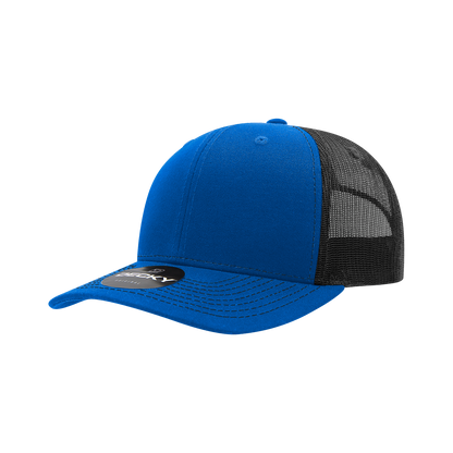 Decky-6031-6 Panel Mid Profile Structured Contra-Stitch Trucker