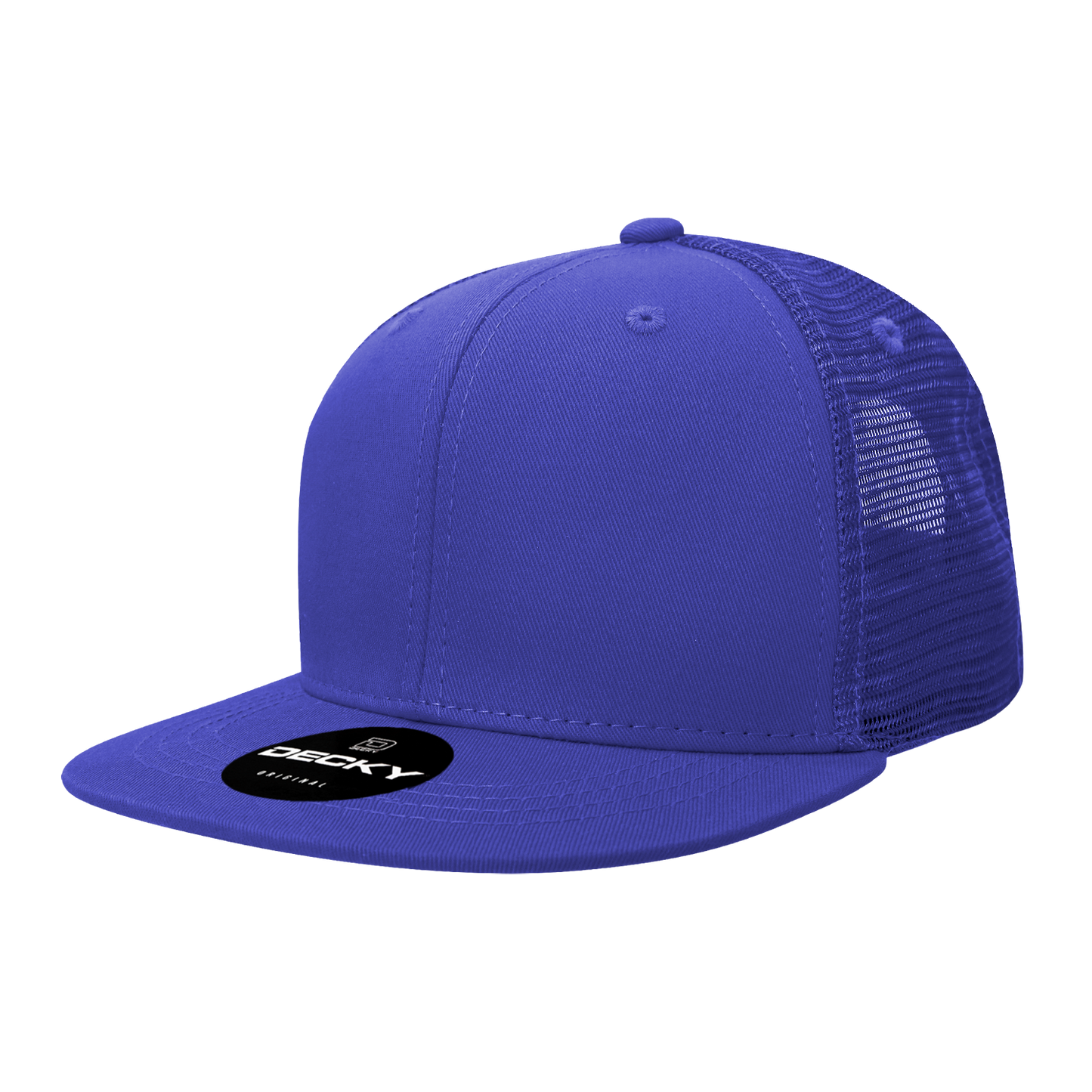 Decky-6033-6 Panel High Profile Structured Cotton Blend Trucker