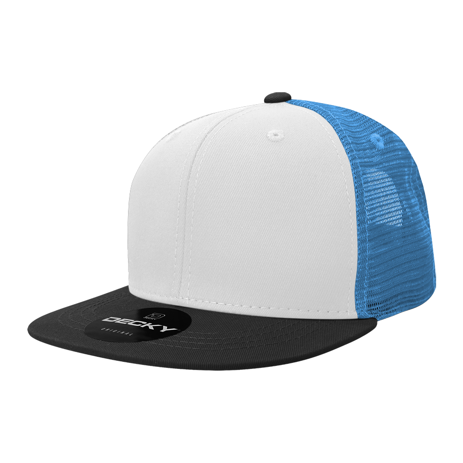 Decky-6033-6 Panel High Profile Structured Cotton Blend Trucker