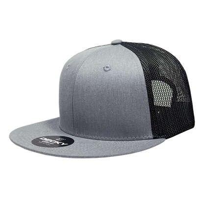 Decky-6033-6 Panel High Profile Structured Cotton Blend Trucker