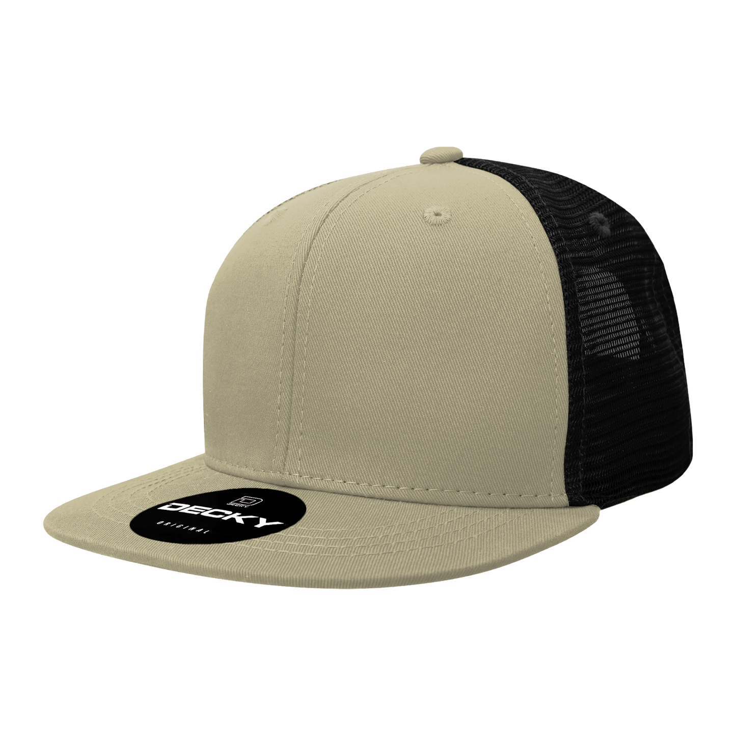 Decky-6033-6 Panel High Profile Structured Cotton Blend Trucker