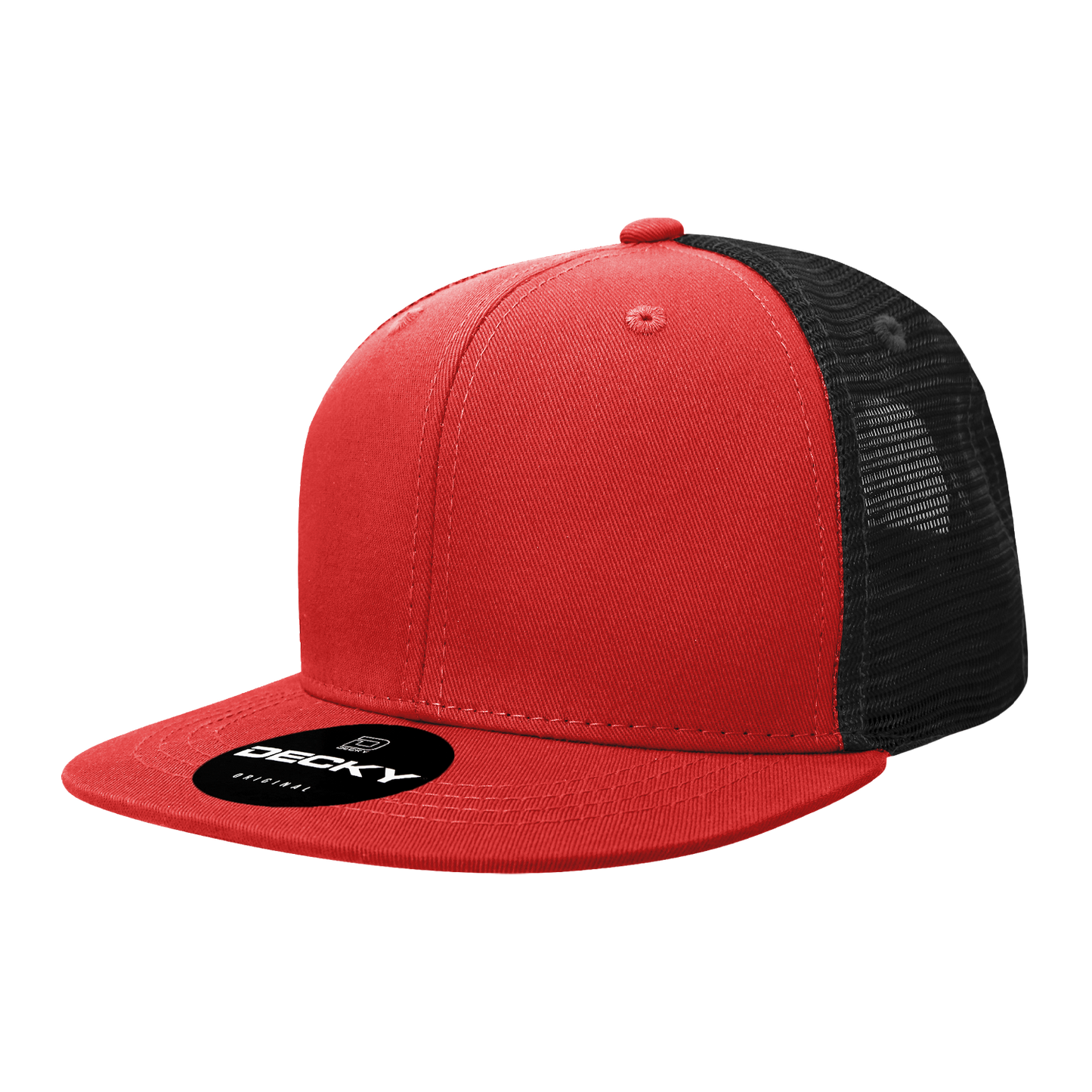 Decky-6033-6 Panel High Profile Structured Cotton Blend Trucker