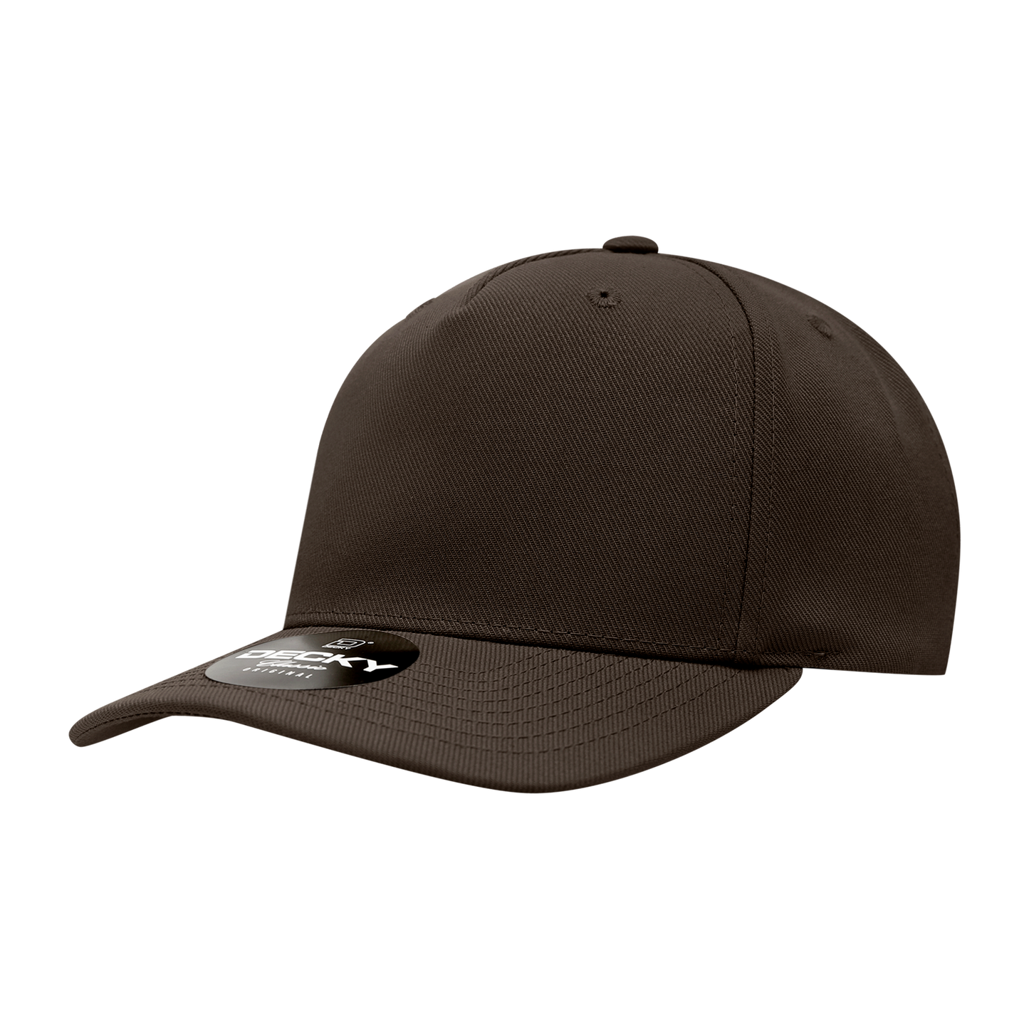 Decky-6038-5 Panel Mid Profile Structured Polyester Cap