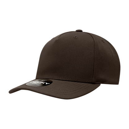 Decky-6038-5 Panel Mid Profile Structured Polyester Cap