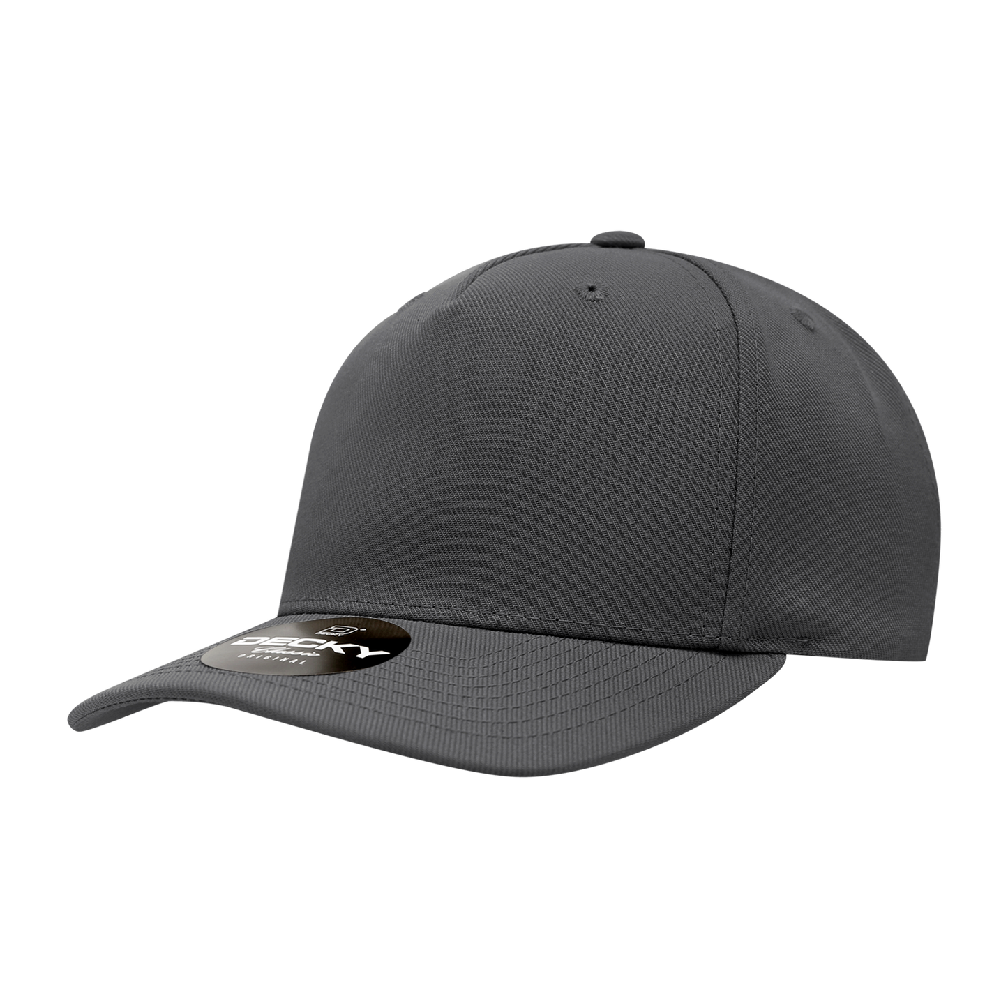 Decky-6038-5 Panel Mid Profile Structured Polyester Cap