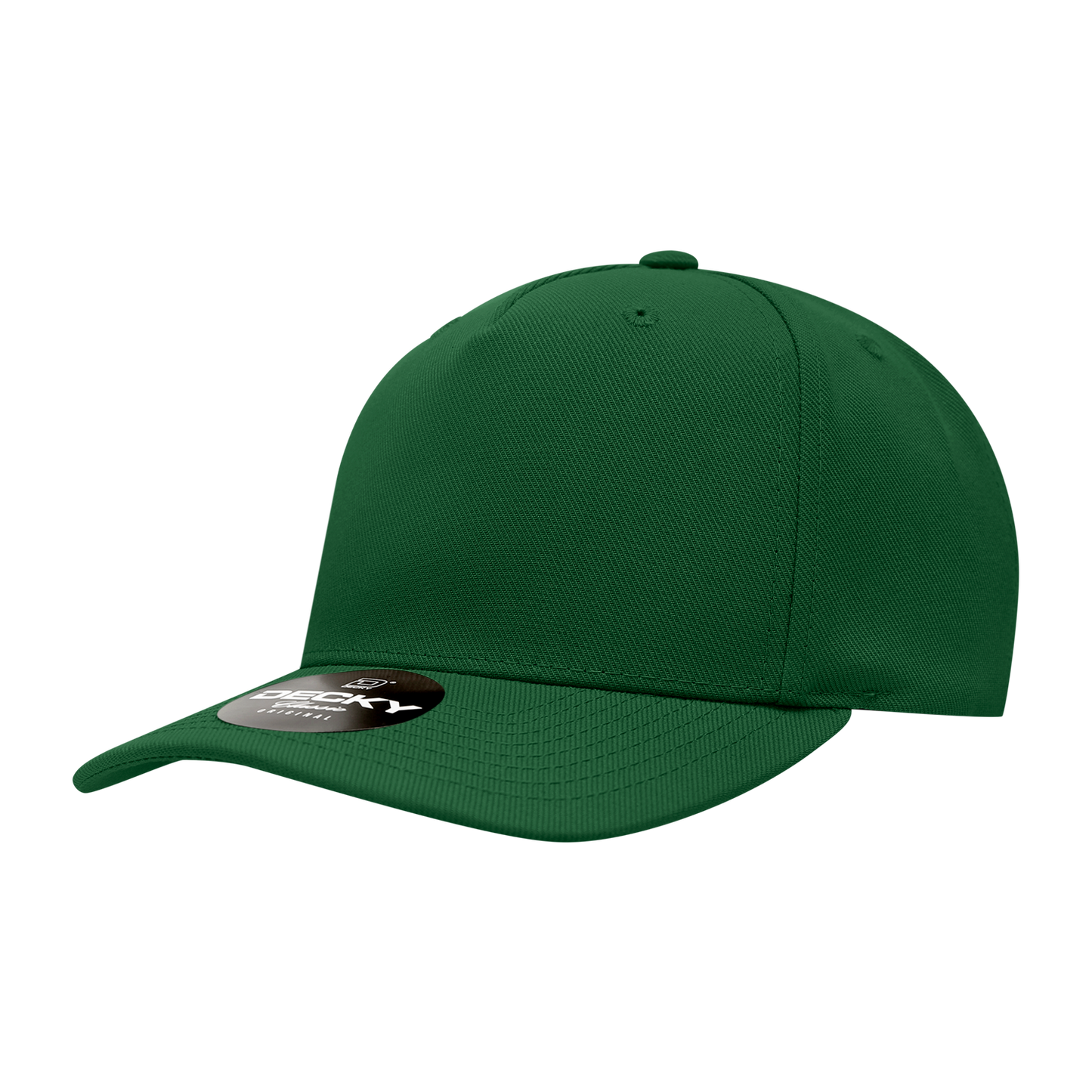Decky-6038-5 Panel Mid Profile Structured Polyester Cap