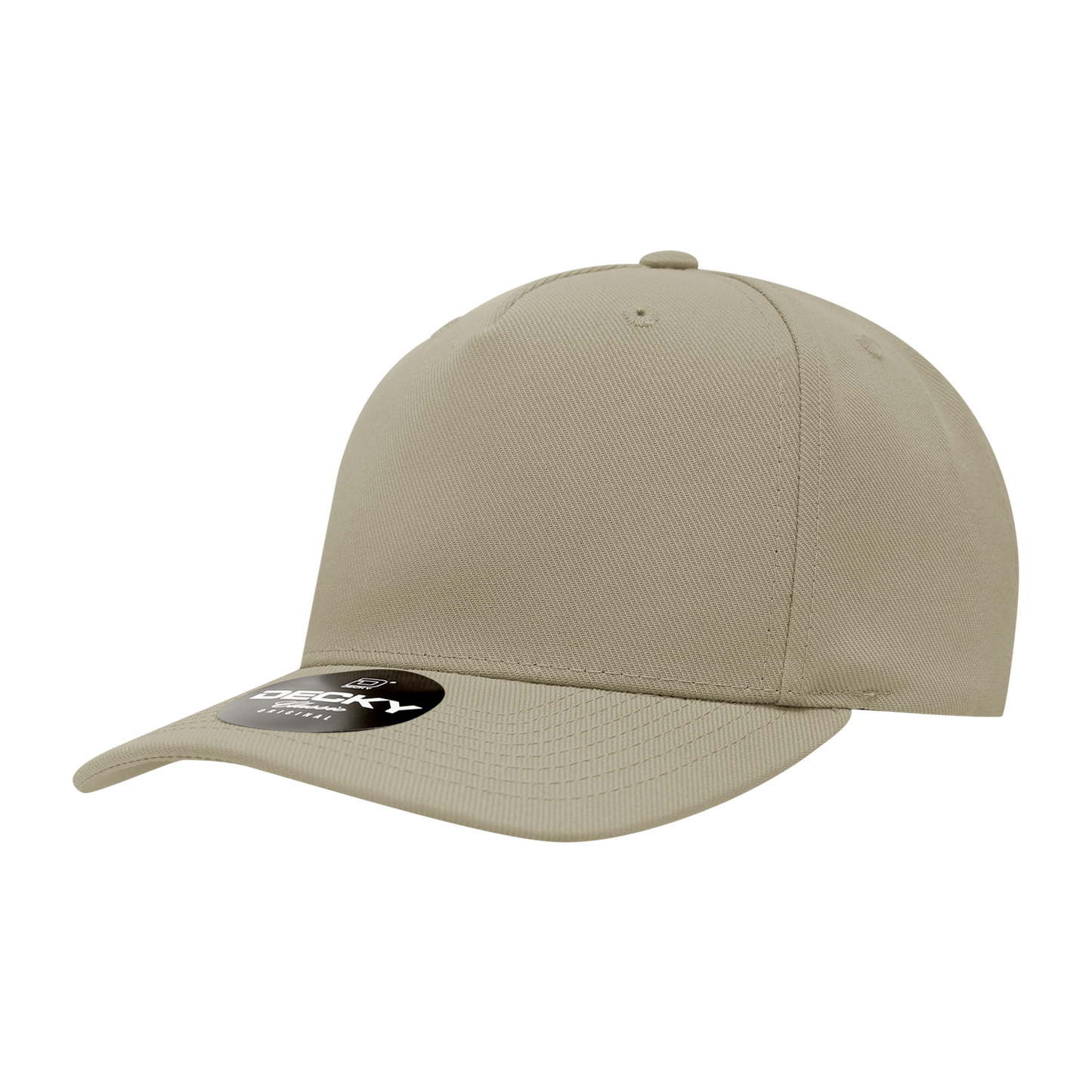 Decky-6038-5 Panel Mid Profile Structured Polyester Cap