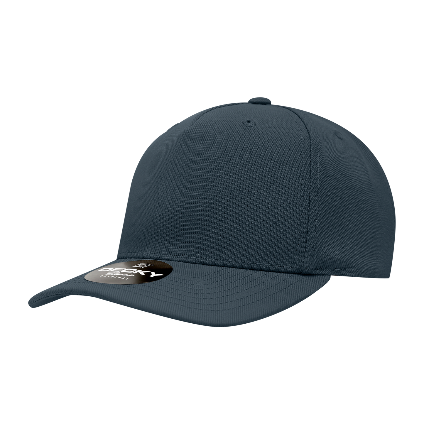 Decky-6038-5 Panel Mid Profile Structured Polyester Cap