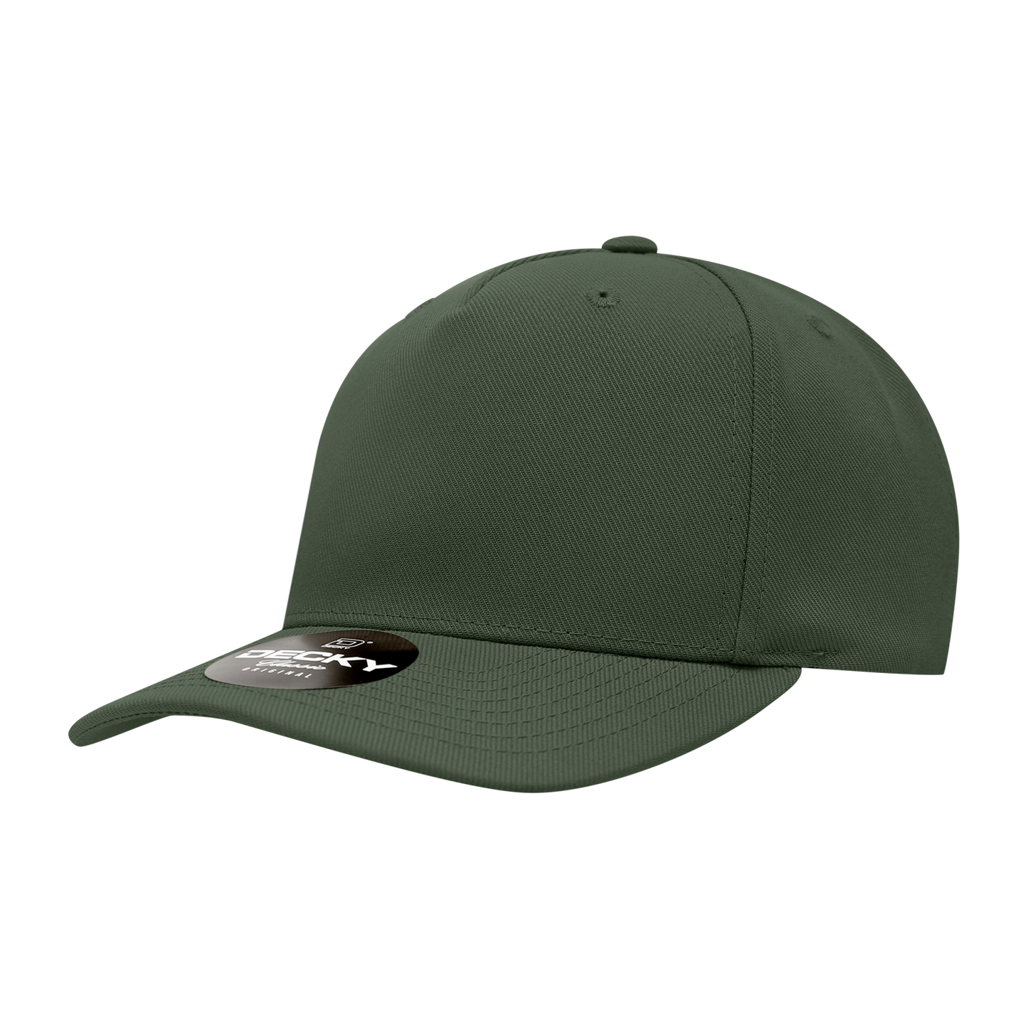 Decky-6038-5 Panel Mid Profile Structured Polyester Cap