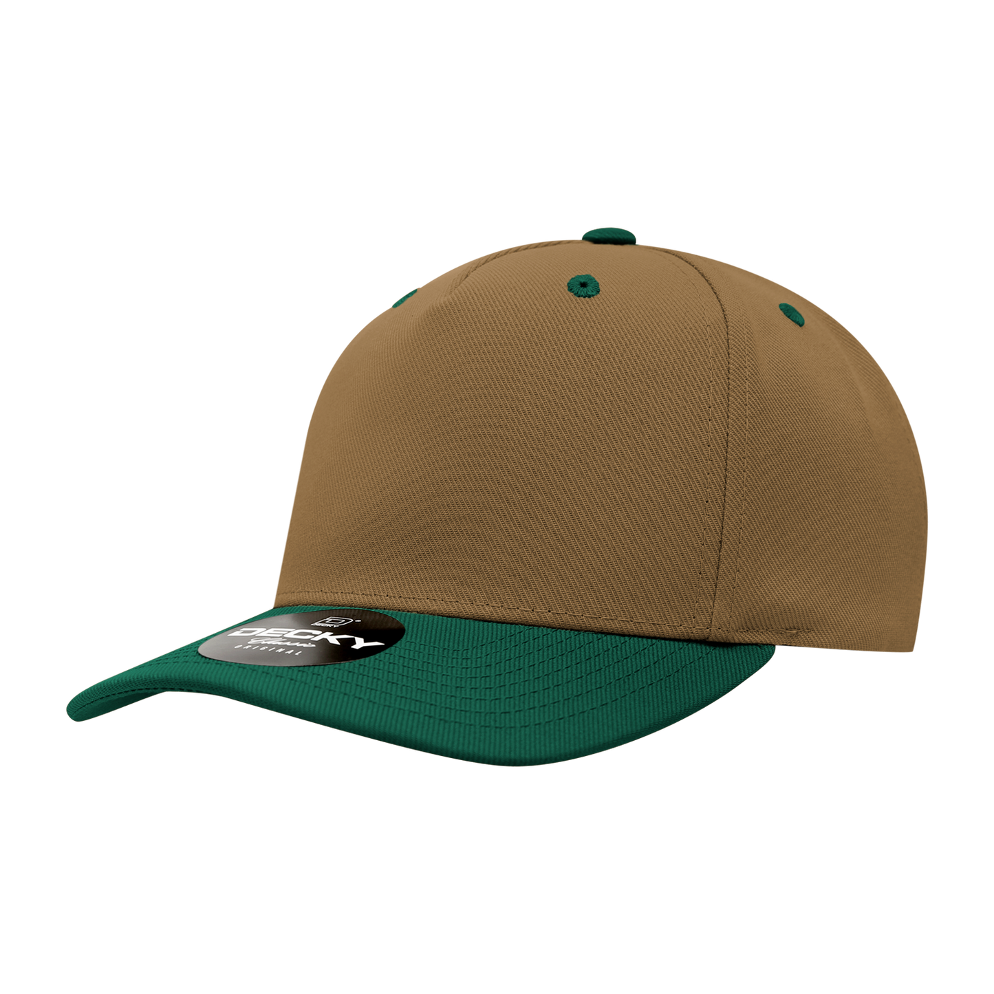 Decky-6038-5 Panel Mid Profile Structured Polyester Cap