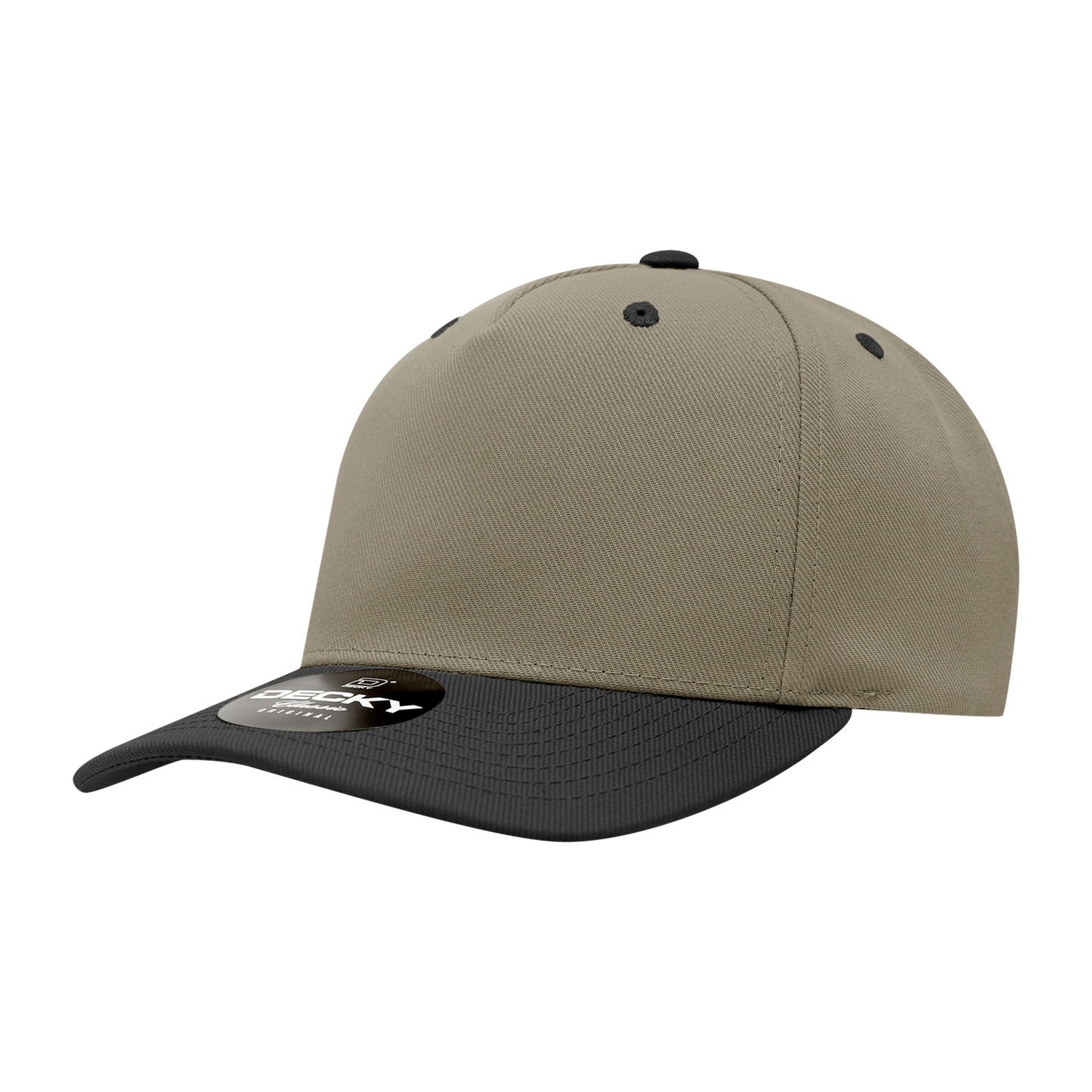 Decky-6038-5 Panel Mid Profile Structured Polyester Cap