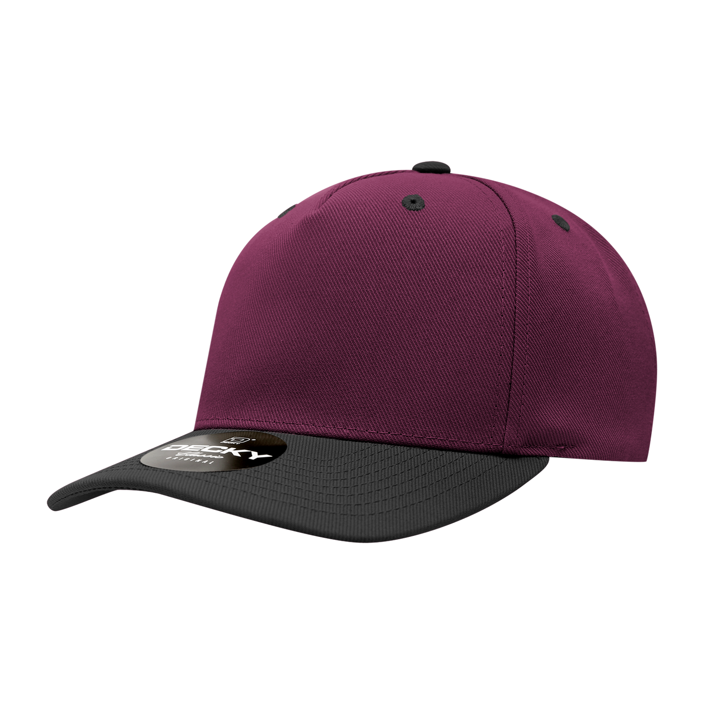 Decky-6038-5 Panel Mid Profile Structured Polyester Cap