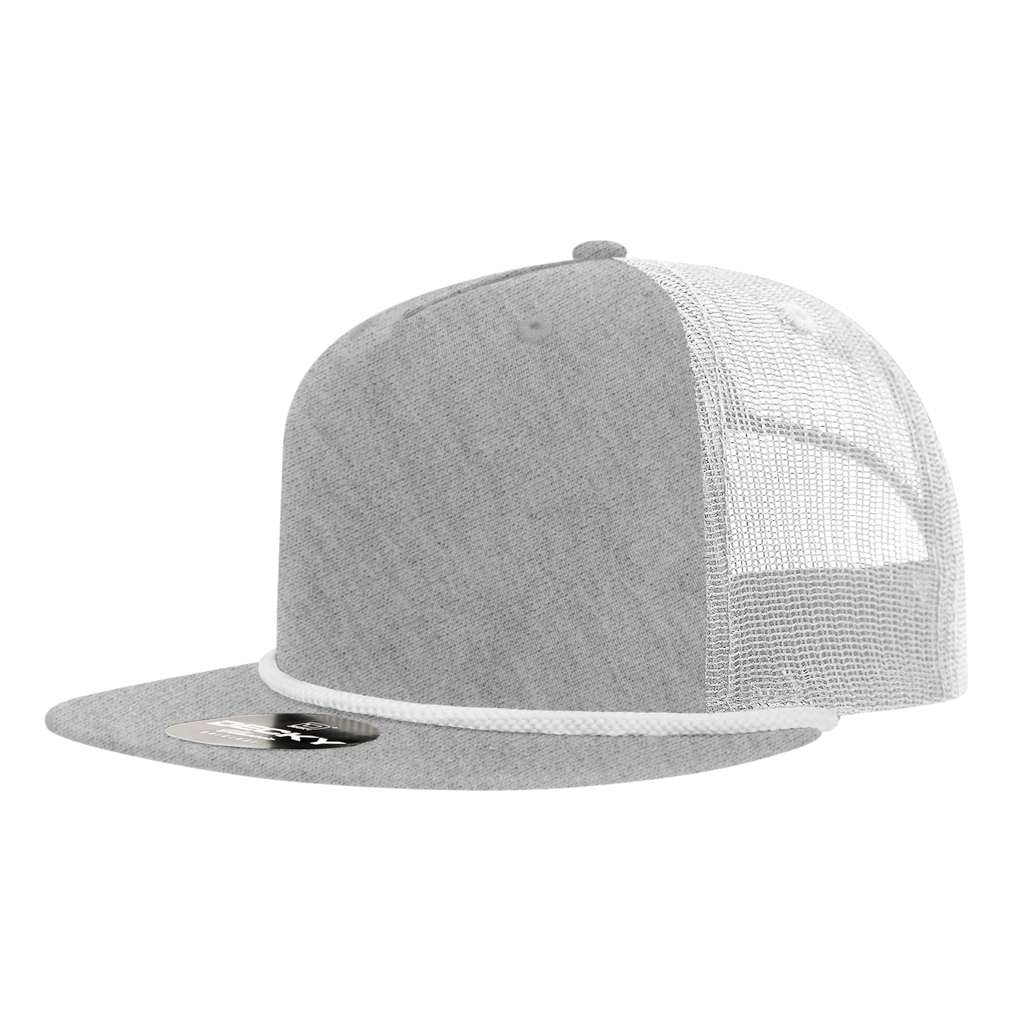 Decky-6041-5 Panel High Profile Relaxed Cotton Blend Trucker w/Rope
