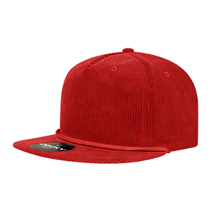 Decky 5 Panel High Profile Relaxed Corduroy Rope Hat – 6043