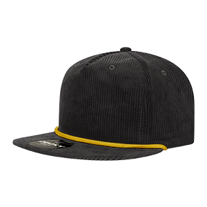 Decky 5 Panel High Profile Relaxed Corduroy Rope Hat – 6043