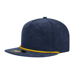 Decky 5 Panel High Profile Relaxed Corduroy Rope Hat – 6043