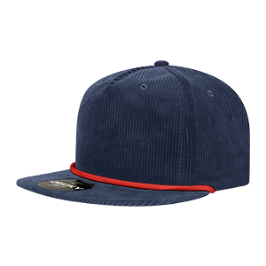 Decky 5 Panel High Profile Relaxed Corduroy Rope Hat – 6043