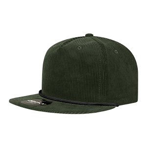 Decky 5 Panel High Profile Relaxed Corduroy Rope Hat – 6043
