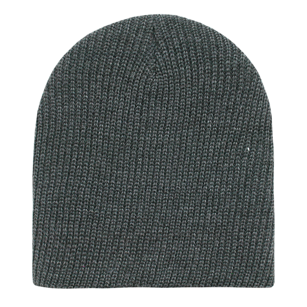 Decky-608-GI Cuffless Watch Cap - HEATHER/CHARCOAL