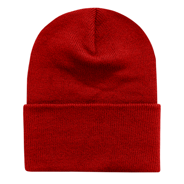 Decky-613-Acrylic/Polyester Long Beanies - Cardinal